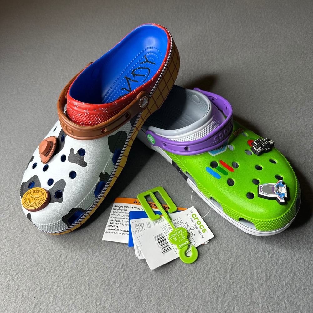 Crocs Toy Story Buzz Classic Clog Mens Size 12 Multi Woody Buzz Lightyear 209545